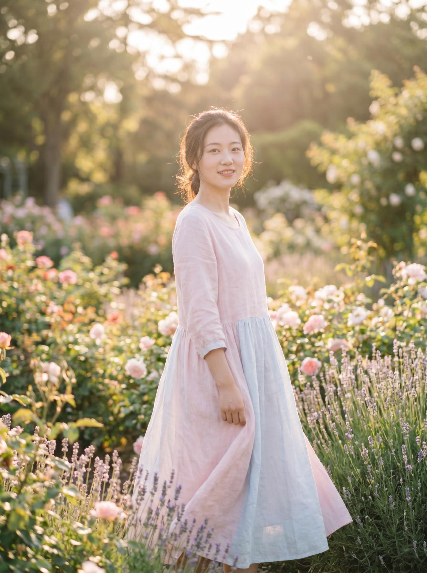 印象足拍美图：清新自然美少女写真